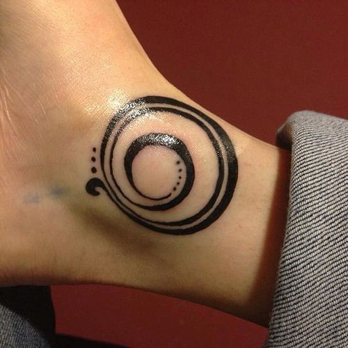 Another customer photo. I drew her a symbol for gratitude #jux #tattoo  #drawing #customtattoo