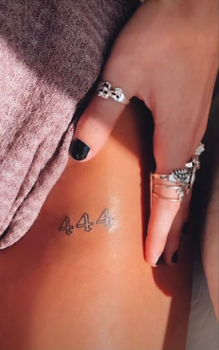 angel number tattoo