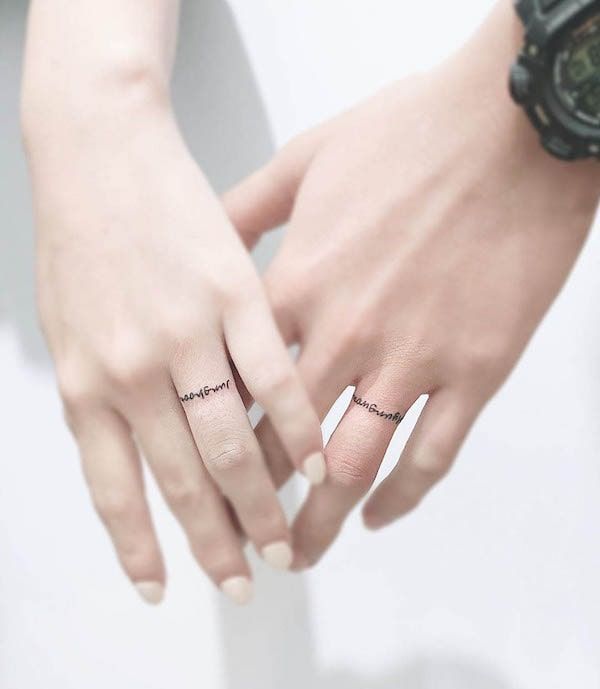 43 Wedding Ring Tattoos To Honor True Love - Our Mindful Life