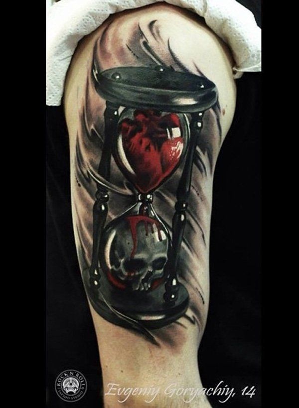 60 Hourglass Tattoo Ideas | Art and Design
