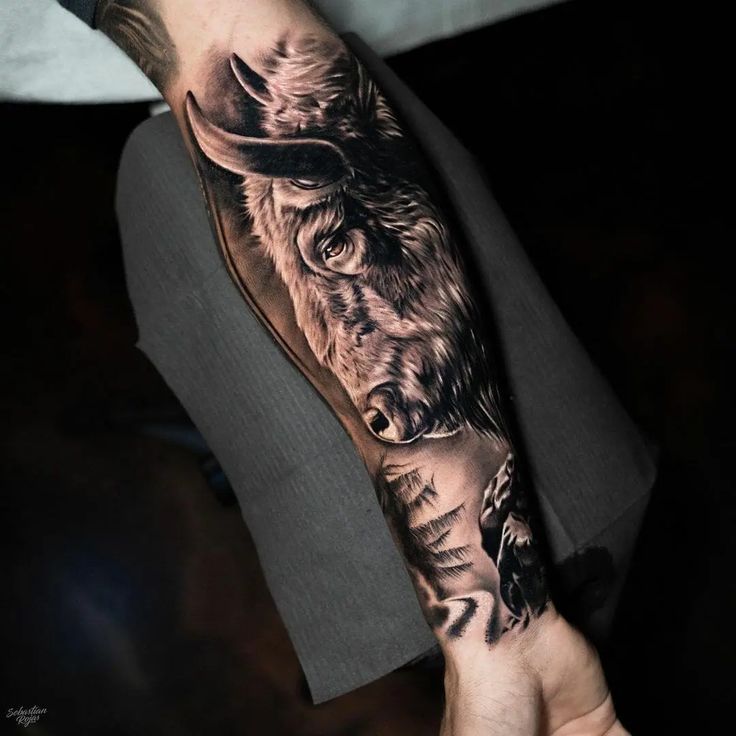 101 Best Bison Tattoo Ideas You'll Have To See To Believe!