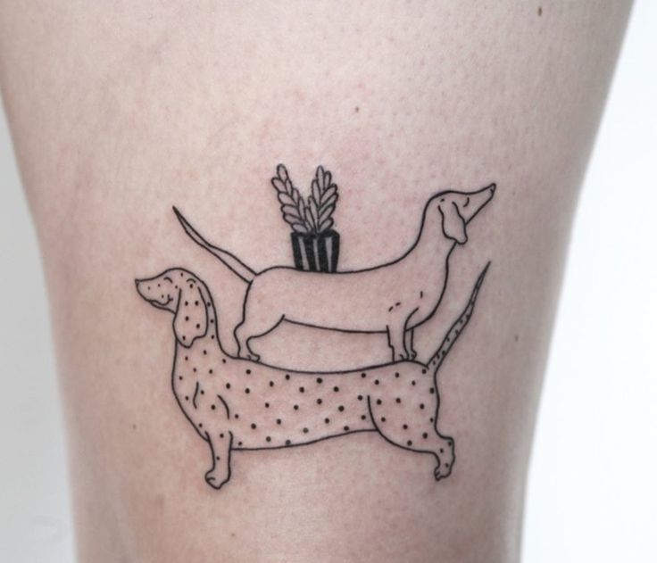 18 Dachshund Dog Tattoo Ideas