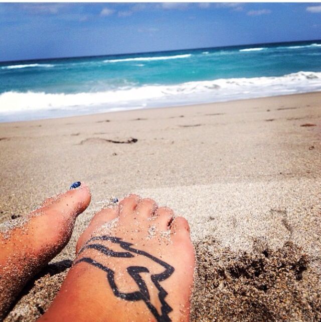 Favorite tattoo. Lifes a beach. Juno beach