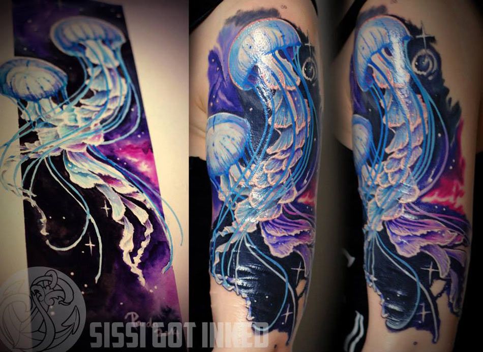 Jellyfish Space Tattoo