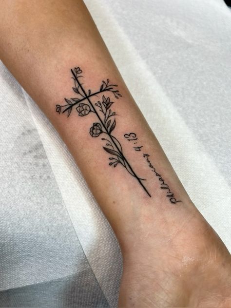8 Impressive Hogwarts Tattoo Ideas With Meanings in 2025 | Small tattoos,  Cross tattoos for women, Cross tattoo
