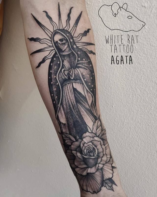 70+ Santa Muerte Tattoo Designs and Meanings
