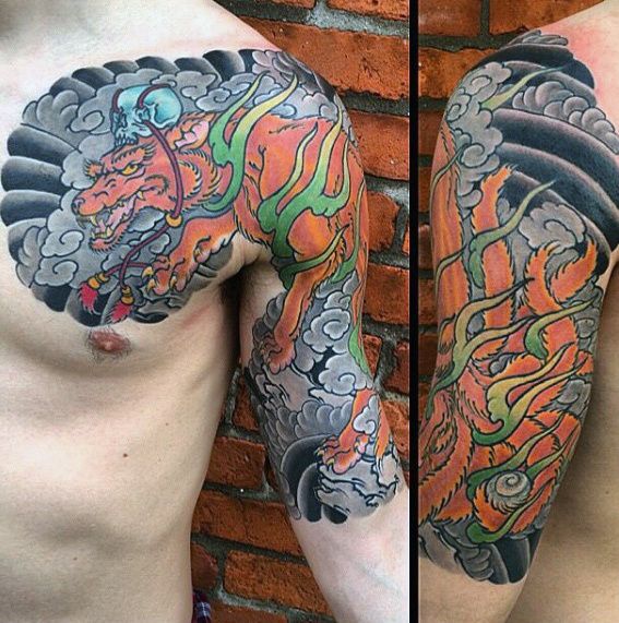 87 Kitsune Tattoo Designs for Men
