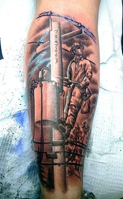 50 Awesome Lineman Tattoos for Men