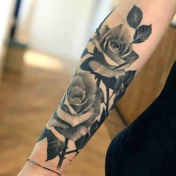 81 Beautiful Rose Vine Tattoo Ideas