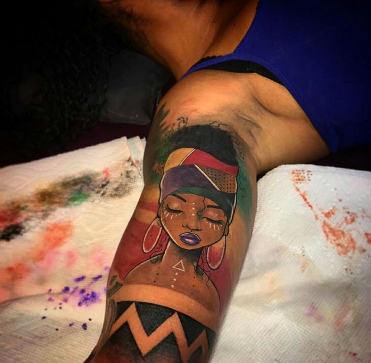 Pin by khadijah mccarden on Tattoo Ideas | Africa tattoos, African american  tattoos, Trendy tattoos