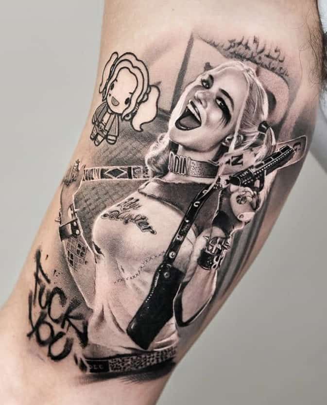 Harley Quinn Tattoos: Meanings, Tattoo Designs & Ideas