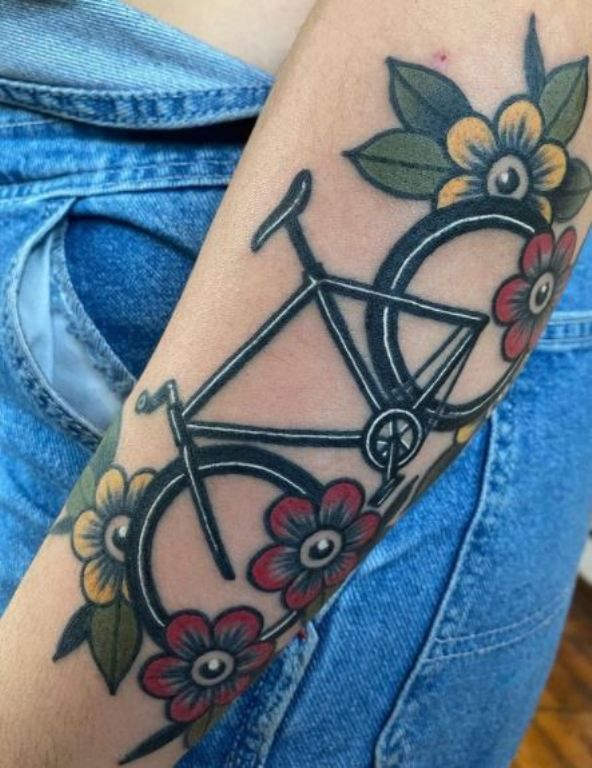 95+ Amazing Bicycle Tattoos Designs with Meanings and Ideas - Body Art Guru