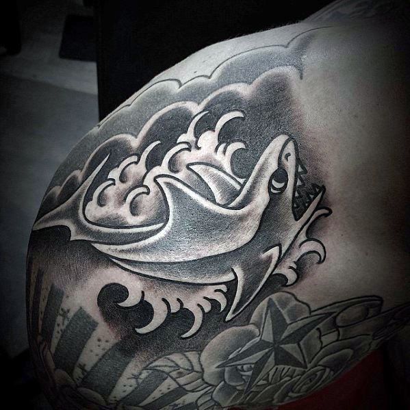 70 Traditional Shark Tattoo Designs for Men