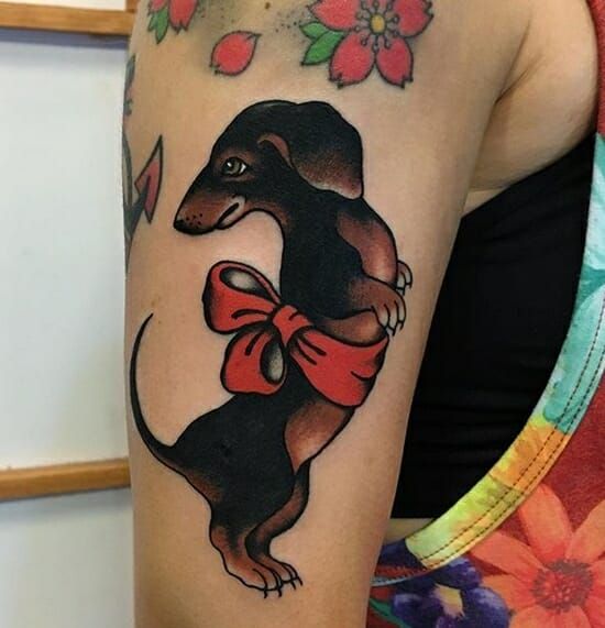 The 16 Coolest Dachshund Tattoo Design Ideas