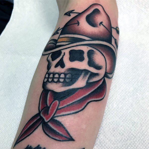 60 Cowboy Hat Tattoo Ideas for Men