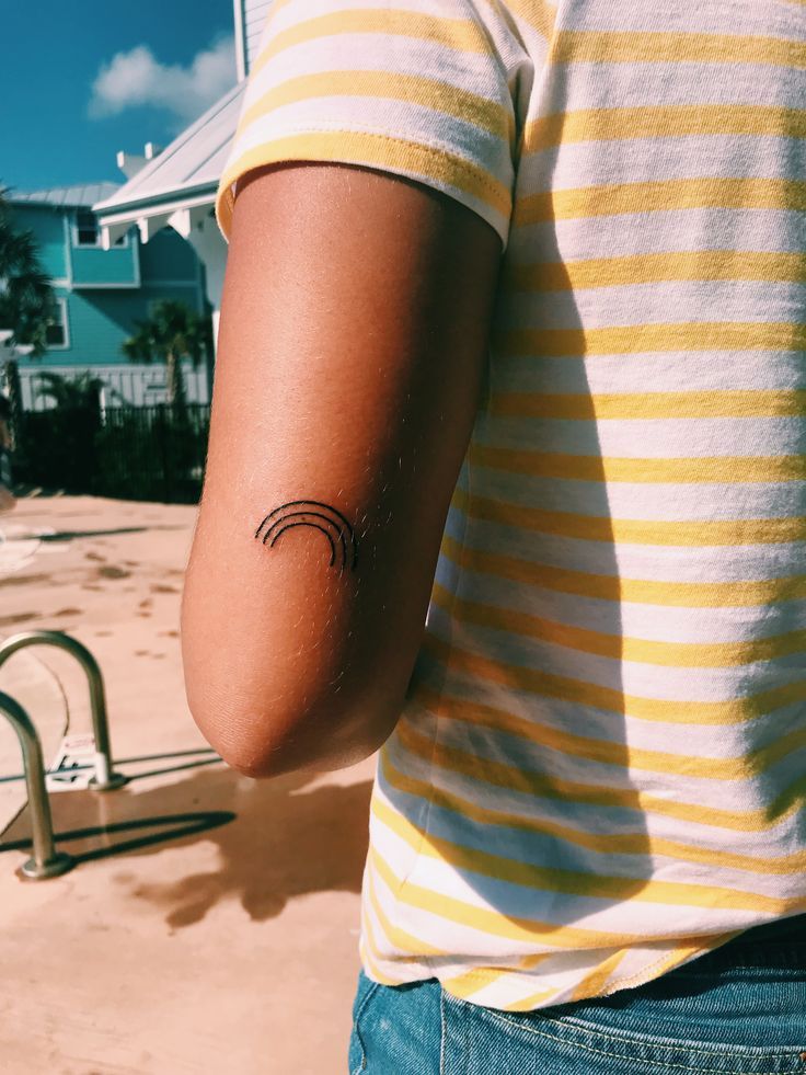 pin↠ emmadawns | Rainbow tattoos, Baby tattoos, Simple line tattoo