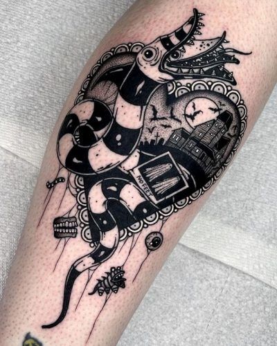 21 Tim Burton Tattoo Ideas: Explore Creative Beetlejuice Tattoo Concepts  for Modern Men