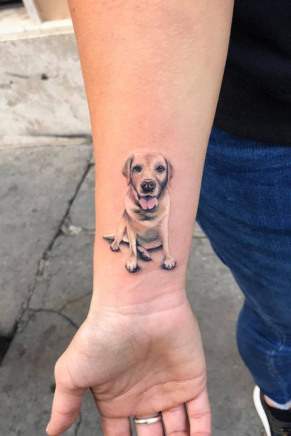 I Collected The Cutest Pet Portrait Tattoos From Different Artists (25 Pics)