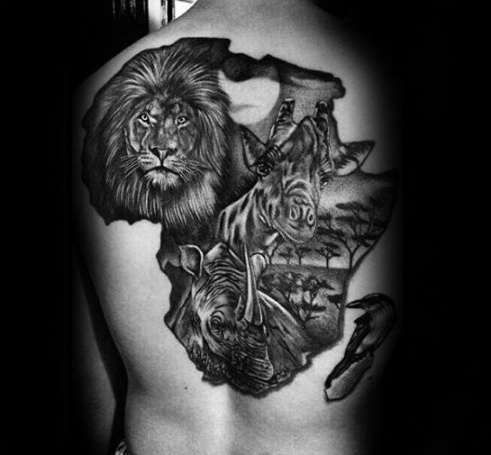 53 Africa Tattoo Designs for Men