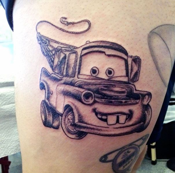 54 Pixar-Inspired Tattoo Ideas | Tattoos, Car tattoos, Tattoo designs