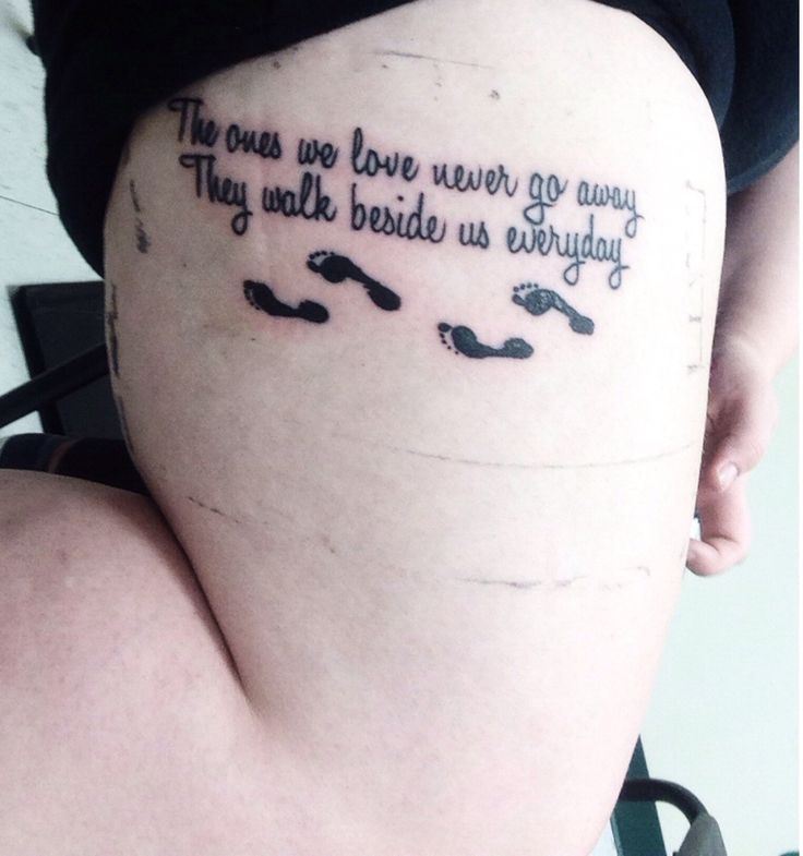 Tattoo for my grandparents, aunt, and uncle who passed away. I always knew  they we're by my side, no matter where I went, but now I have a little  reminder. RIP my