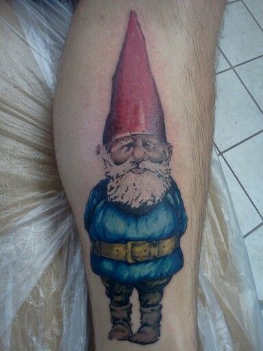 Yard gnome tattoo