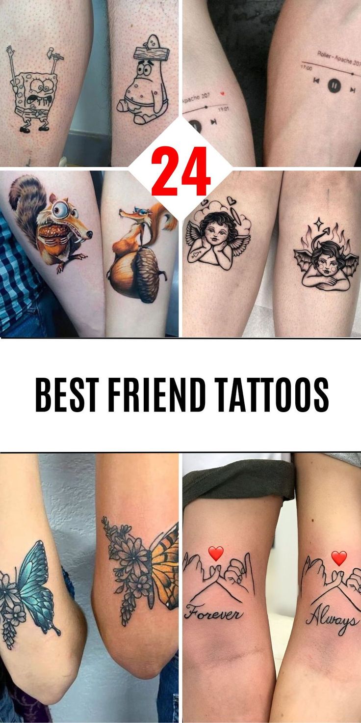 24 Unique Best Friend Tattoo Ideas: Meaningful Designs for Women, Men, and  Friendship Groups of 3