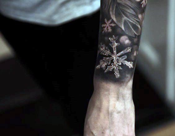 100 Stunning Snowflake Tattoo Designs for Men