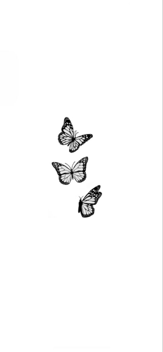 Simple butterfly tattoo idea