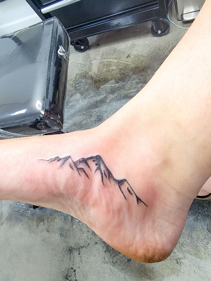 Pikes Peak Colorado Mountain Range tattoo