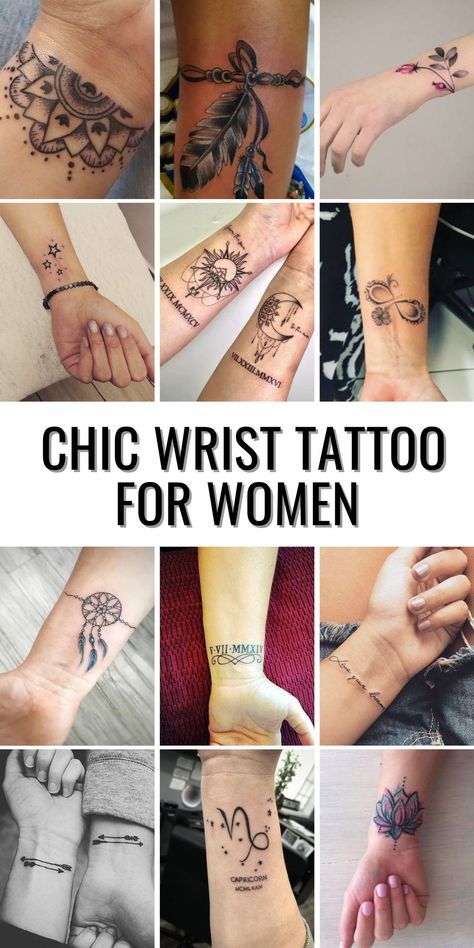 20 Chic Wrist Tattoo Ideas for Women