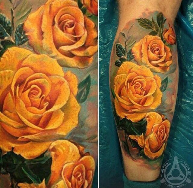 Pin by Suzzanne on Roses | Yellow rose tattoos, Rose tattoos, Rose tattoo  design
