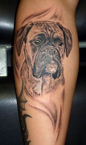 15 Boxer Dog Tattoos For Men and Women