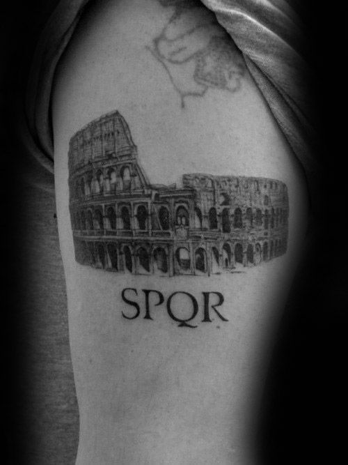 Image result for roman colosseum tattoo
