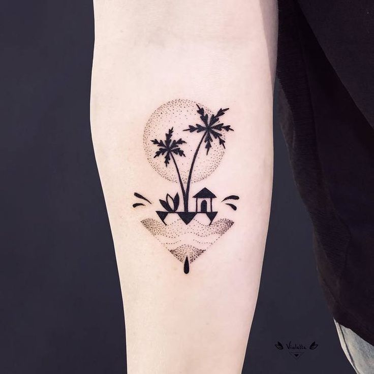 Pin by Maud Wilbrink on t a t t o o s | Island tattoo, Tree tattoo designs, Small  tattoos