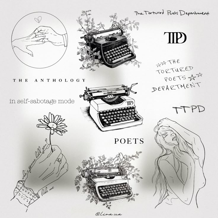 More TS designs on my ig @lina.ua TTPD The Tortured Poets Department Taylor  Swift tattoo ideas