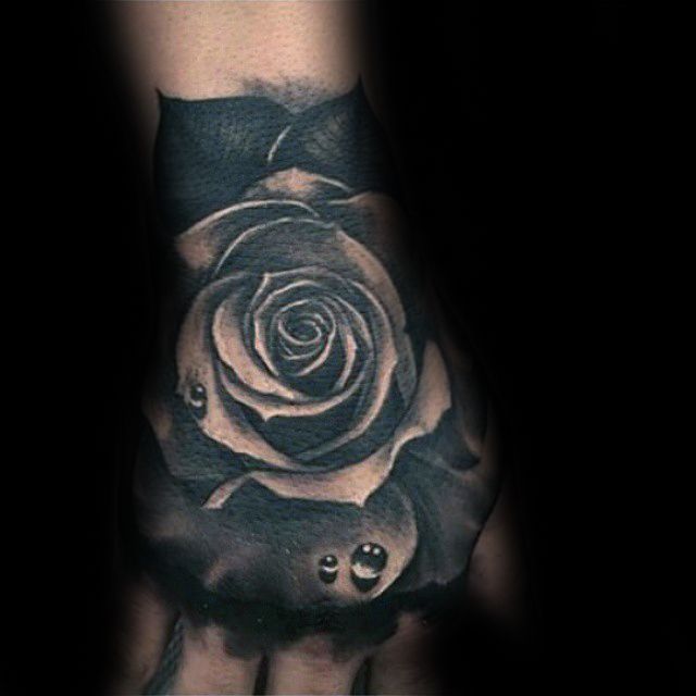 73 Beautiful Black Rose Tattoo Designs for Men
