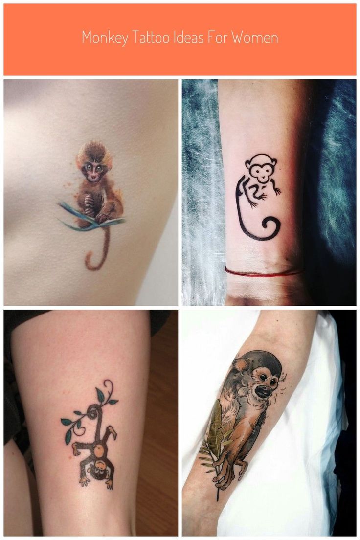 Monkey Tattoo Ideas for Women