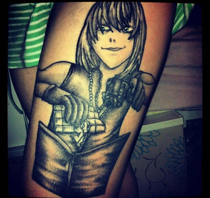 thighttattoo <3 #Mello from #DeathNote, I may be somewhat of an #anime fan.