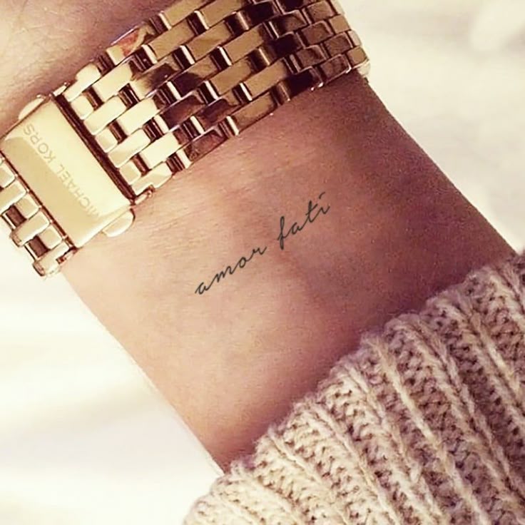 Amor Fati Temporary Tattoo Set of 3 from