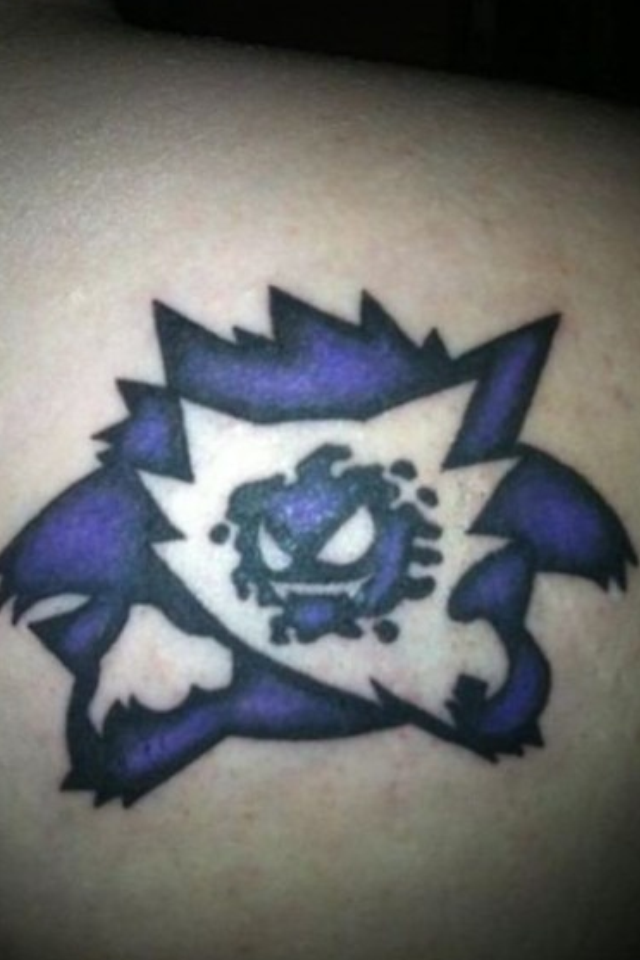 Gengar Evolution Tattoo