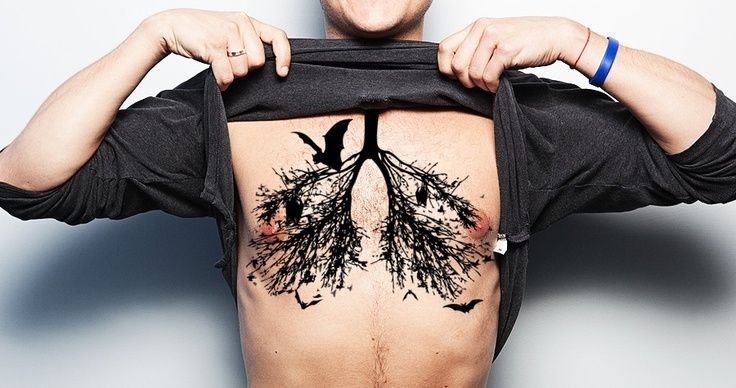 lung tattoo - Google Search