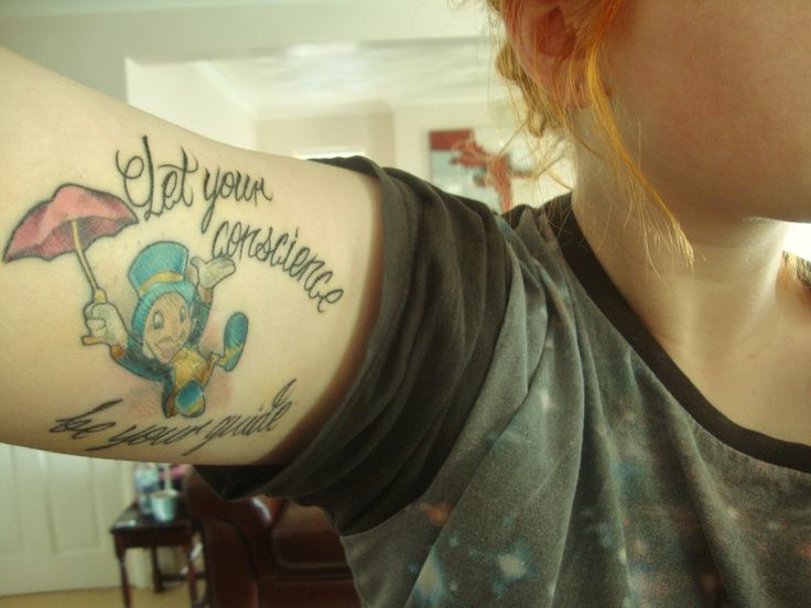 Jiminy Cricket tattoo | Tattoos, Disney tattoos, Jiminy cricket