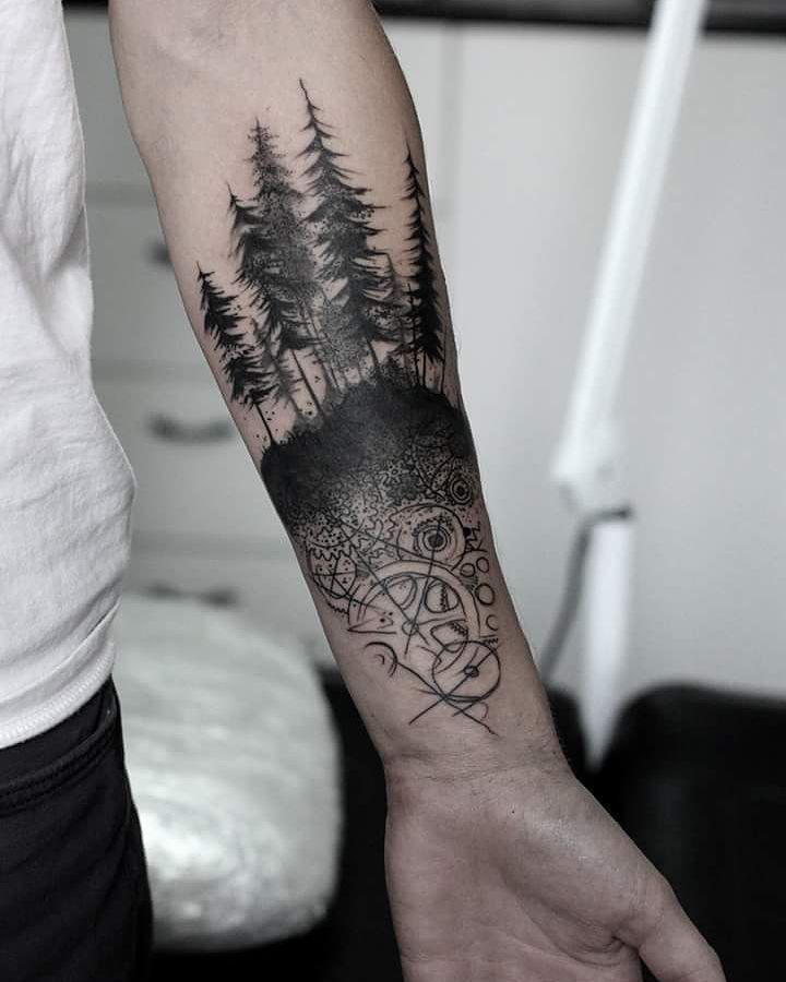 40 Creative Forest Tattoo Designs and Their Meanings | TattooAdore