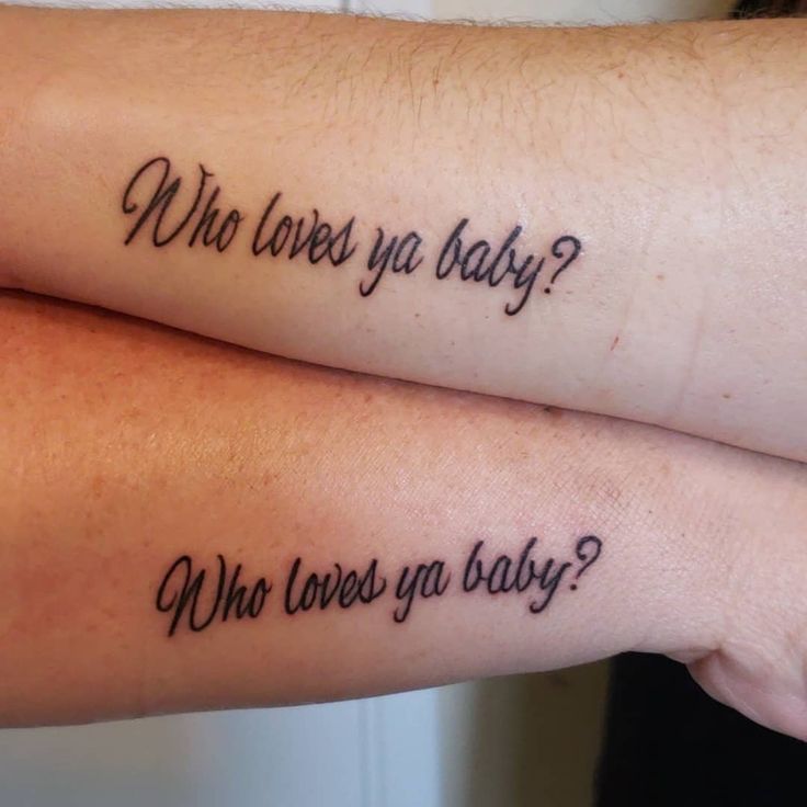 Aunt and Niece matching tattoos!