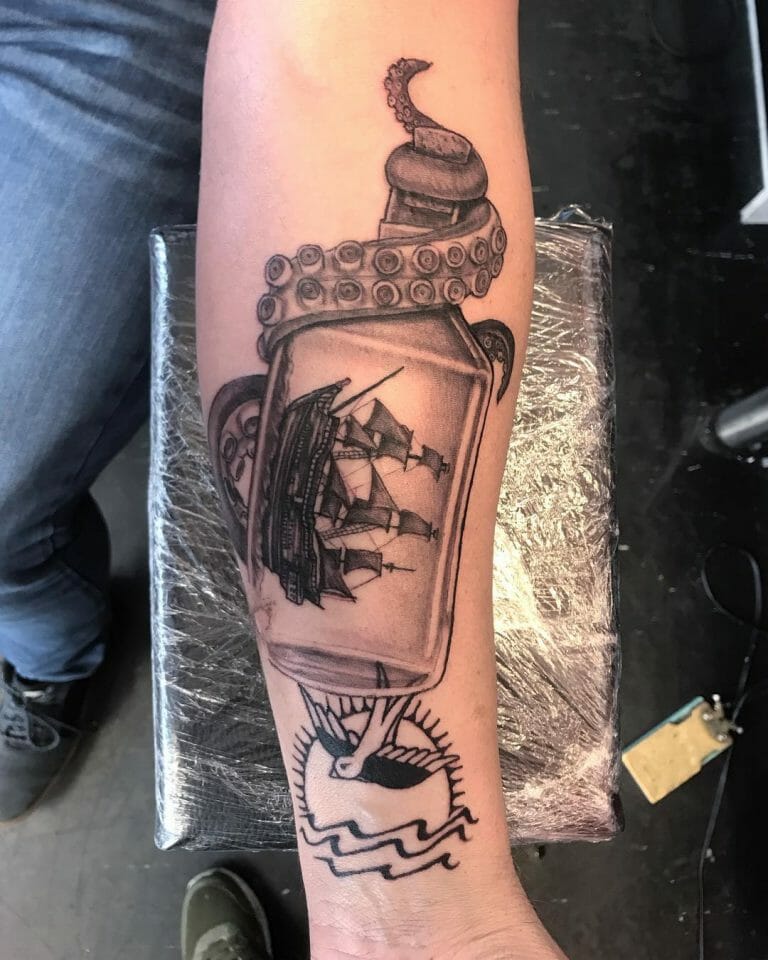 The Black Pearl Ship Tattoo