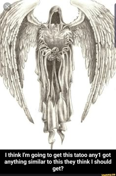 Angel of death tattoo