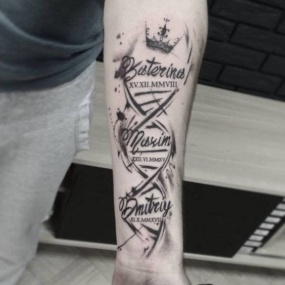 65 Unique DNA Tattoos, Ideas, & Meaning - Tattoo Me Now