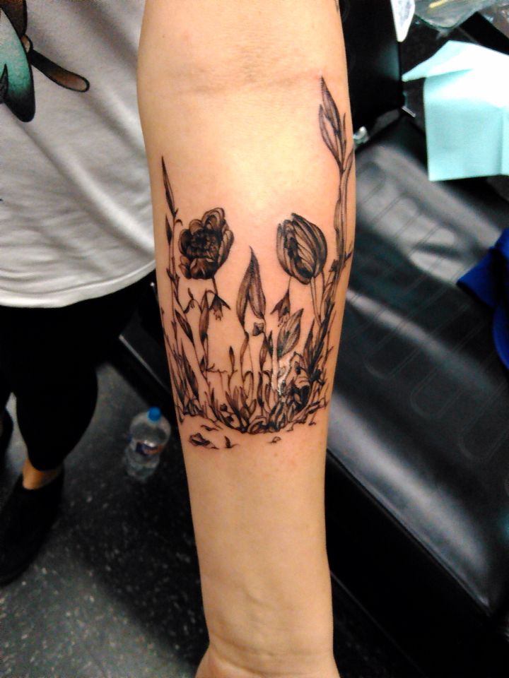 Skull Garden by Wade Rogers - Blacklist Ink Joplin, MO