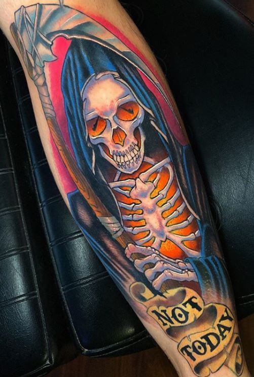 110 Unique Grim Reaper Tattoos You'll Need to See - Tattoo Me Now | Grim reaper  tattoo, Reaper tattoo, Skull sleeve tattoos